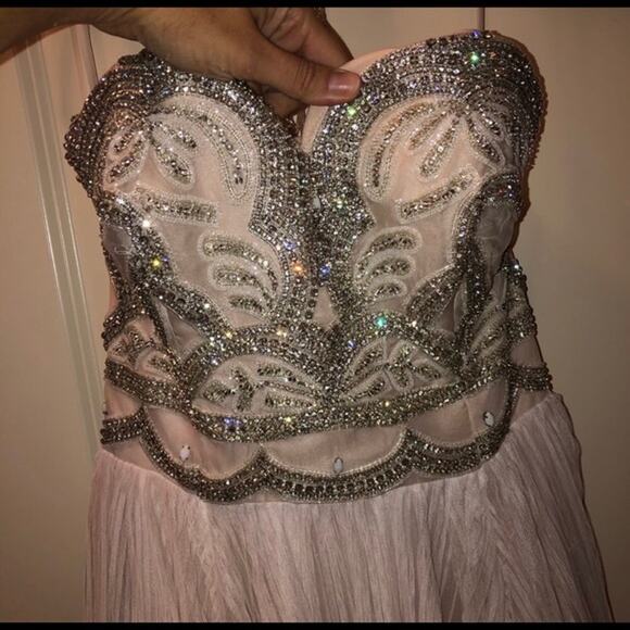 Hayley Paige Dani Embellished Wedding Gown Dress Women's Sz12 - Picture 5 of 9